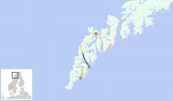 Crossing the Lofoten Islands